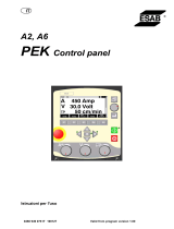 ESAB A2, A6 PEK Control Panel Manuale utente