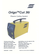 ESAB Origo™ Cut 36i, Origo™Cut 36i Manuale utente