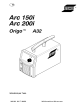 ESAB Origo™ Arc 150i, Origo™ Arc 200i Manuale utente