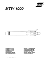 ESAB MTW 1000 Manuale utente