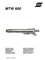 ESAB MTW 600 Manuale utente