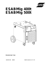 ESAB Mig 400t, Mig 500t Manuale utente