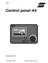 ESAB Control panel A4 Manuale utente