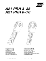 ESAB PRH 3-38, PRH 6-76 - A21 PRH 3-38, A21 PRH 6-76 Manuale utente