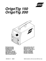 ESAB Origo™Tig 150, Origo™Tig 200 Manuale utente