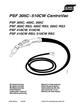 ESAB PSF 305C, PSF 405C, PSF 505C, PSF 305C RS3, PSF 405C RS3, PSF 505C RS3, PSF 410CW, PSF 510 CW, PSF 410 CW RS3, PSF 510CW RS3 Manuale utente