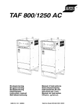 ESAB TAF 800 / TAF 1250 Manuale utente