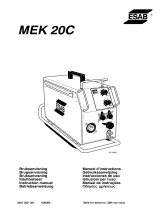 ESAB MEK 20C Manuale utente