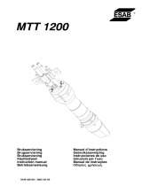 ESAB MTT 1200 Manuale utente