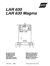 ESAB LAR 630, LAR 630 Magma Manuale utente