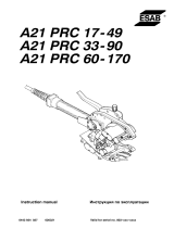 ESAB PRC 60-170 - A21 PRC 17-49 Manuale utente