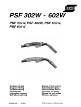 ESAB PSF 302W, PSF 402W, PSF 502W, PSF 602W Manuale utente