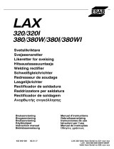 ESAB LAX 320, LAX 380 Manuale utente