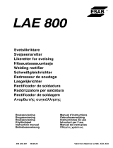 ESAB LAE 800 Manuale utente