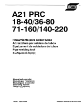 ESAB A21 PRC 71-160 Manuale utente