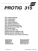 ESAB PROTIG 315 Manuale utente