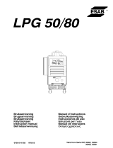 ESAB LPG 50, LPG 80 Manuale utente