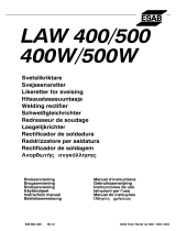 ESAB LAW 400, LAW 500 Manuale utente