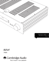 Cambridge Audio Azur 740A Manuale utente