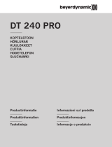 Beyerdynamic DT 240 PRO Manuale del proprietario