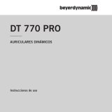 Beyerdynamic DT 770 PRO, 250 Ohms Manuale utente