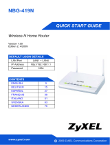 ZyXEL NBG-419N Guida Rapida