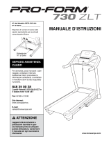 ProForm 730 Zlt Treadmill Manuale del proprietario