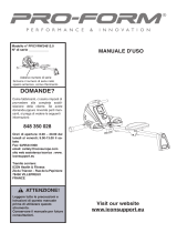 ProForm PFICVRW24812 Manuale del proprietario