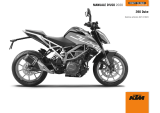 KTM 390 Duke AU 2020 Manuale del proprietario