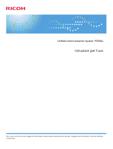 Savin RICOH Unified Communication System P3500M Istruzioni per l'uso