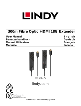 Lindy 300m Fibre Optic HDMI 4K60 Extender Manuale utente