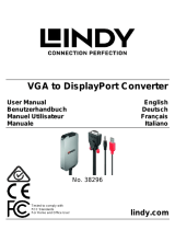 Lindy VGA to DisplayPort 1.2 Converter Manuale utente