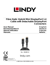 Lindy 40m Fibre Optic Hybrid Mini DisplayPort 1.4 Cable Manuale utente