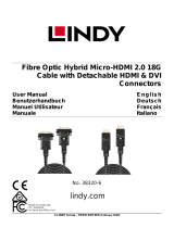 Lindy 100m Fibre Optic Hybrid Micro-HDMI 18G Cable Manuale utente