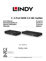 Lindy 2 Port HDMI 18G Splitter Manuale utente