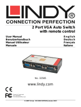 Lindy 2 Port VGA Auto Switch Manuale utente