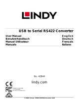 Lindy USB to Serial RS422 Converter Manuale utente