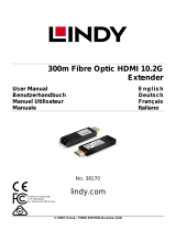 Lindy 300m Fibre Optic HDMI 4K30 Extender Manuale utente