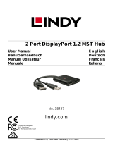 Lindy 2 Port DisplayPort 1.2 MST Hub Manuale utente