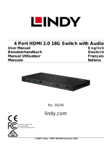 Lindy 4 Port HDMI 2.0 18G Switch Manuale utente