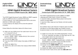 Lindy HDMI, USB, RS232 & IR over Gigabit IP Transmitter Manuale utente