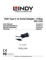 Lindy USB Type C to Serial Converter Manuale utente