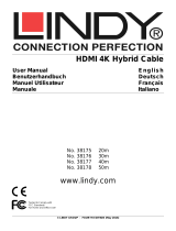 Lindy 40m 4K Fibre Optic Hybrid HDMI Cable Manuale utente