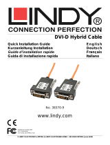 Lindy 70m DVI-D Single Link Fibre Optic Hybrid Cable Manuale utente