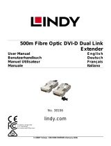 Lindy 500m Fibre Optic DVI-D Dual Link Extender Manuale utente