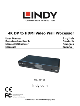 Lindy DisplayPort 1.2 to Quad HDMI MST/SST Hub Manuale utente