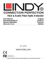 Lindy 750m Fibre Optic VGA & Audio Extender Manuale utente