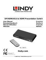 Lindy DisplayPort, HDMI & VGA to HDMI Presentation Switch Manuale utente
