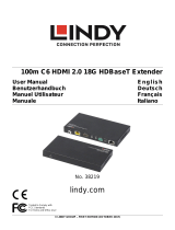 Lindy 100m Cat.6 HDMI 18G, IR & RS-232 HDBaseT Extender Manuale utente
