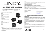 Lindy 2 Port USB Mains Plug Travel Adapter, 1A / 10.5W, Black Manuale utente